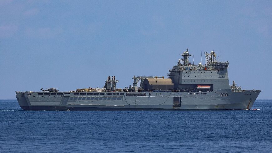 The Royal Navy support ship Cardigan Bay, which set sail from Cyprus on Saturday, is to assist the international effort to construct a floating pier off Gaza to boost aid deliveries